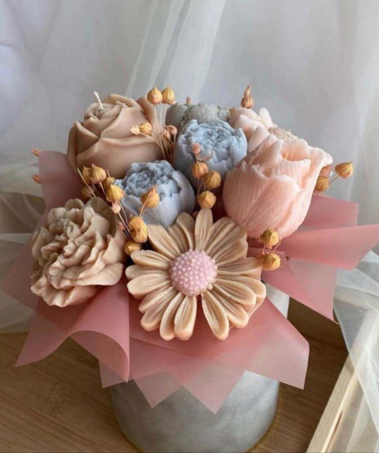 Soya Wax Peonies, Roses and Daisy